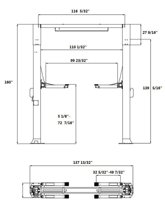 APlus HW-12HD 2 Post Lift