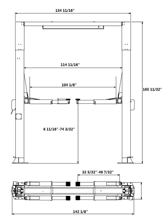 APlus AP-14SR 2 Post Lift