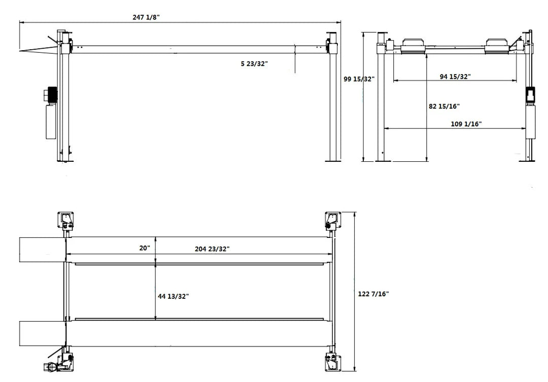 APlus HW-4P11S 4 Post Lift