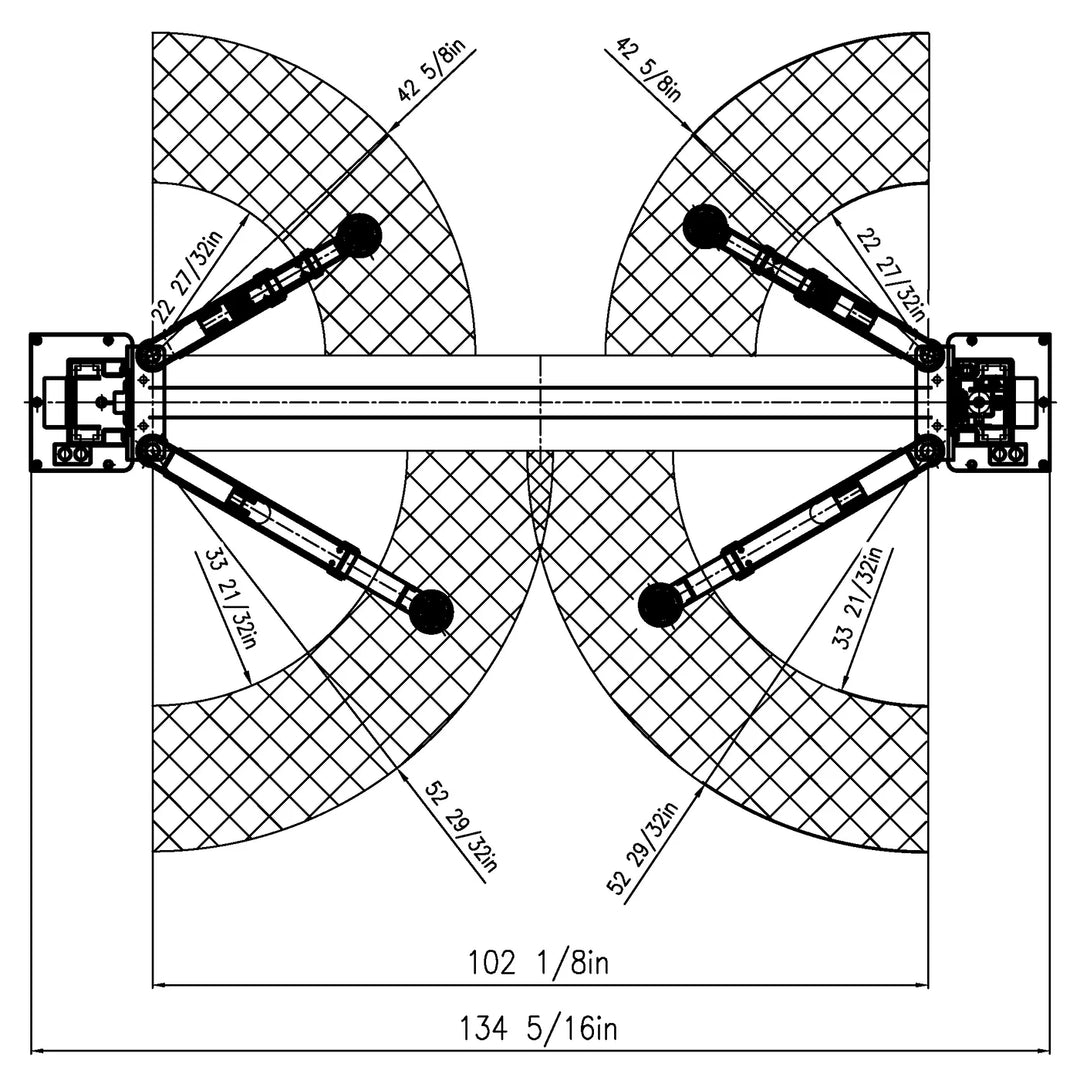 APlus HW-10KBP-A 2 Post Lift