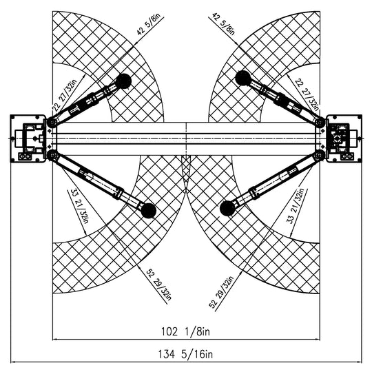 APlus HW-10KBP-A 2 Post Lift